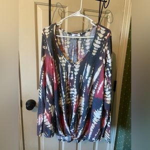 Geegee NWOT Tie Dye Top 2X